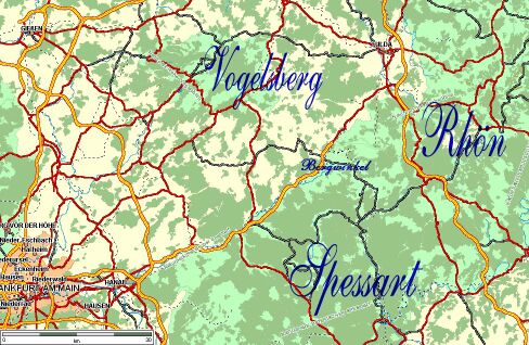 Buchonia - Fr eine detallierte Informationen klicken Sie die betreffende Region an !